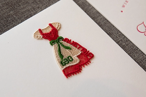 stamp wedding austria dirndl