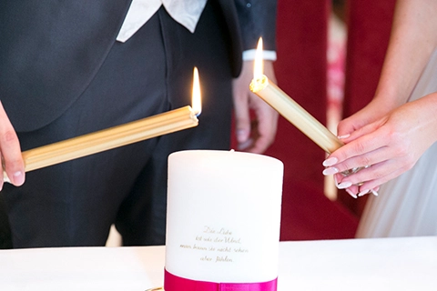wedding candle austria