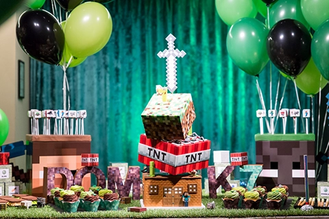 minecraft themed birthday party vienna