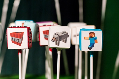 vienna minecraft party planner cakepops