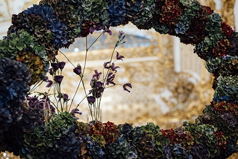 wedding city palace liechtenstein flowers