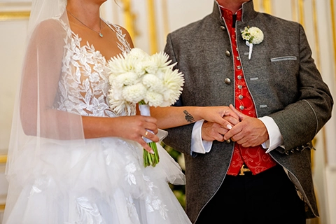Brautpaar Hochzeit Schönbrunn